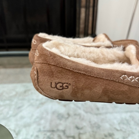 UGG Ashley Water Resistan Chestnut Suede Brown Slippers Women’s Size 7 - Picture 7 of 12